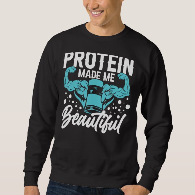 Sweatshirt Protein Shakes Powder Whey Boissons Snacks Vegan F (Devant)
