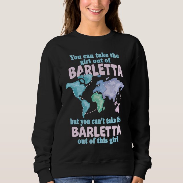Sweatshirt Proud Girl From Barletta  Relocation From Barletta (Devant)