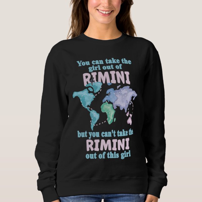 Sweatshirt Proud Girl From Rimini  Relocation From Rimini (Devant)