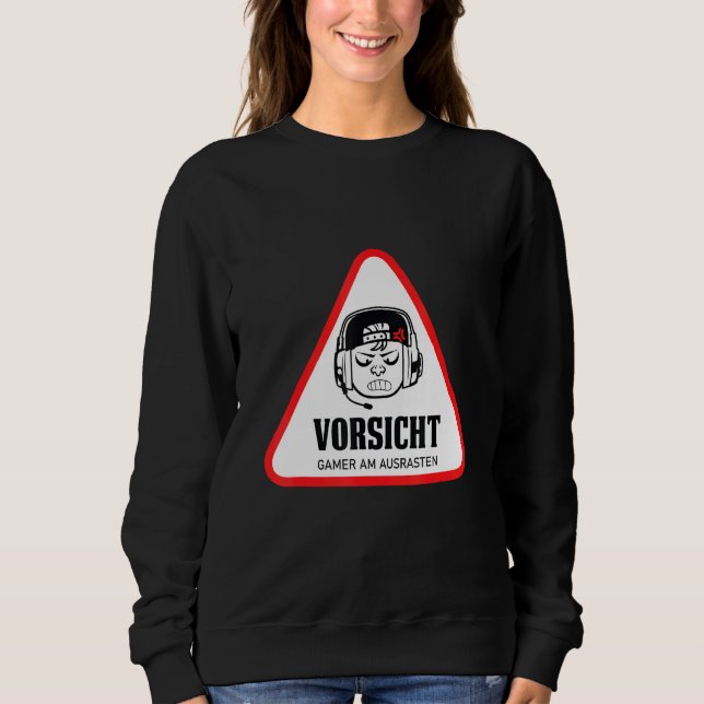 Sweatshirt Prudence Gamer Dire Console Jeu Pc Gamer Strea (Devant)