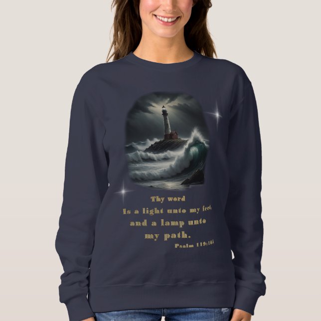 Sweatshirt Psaumes verset de la Bible (Devant)