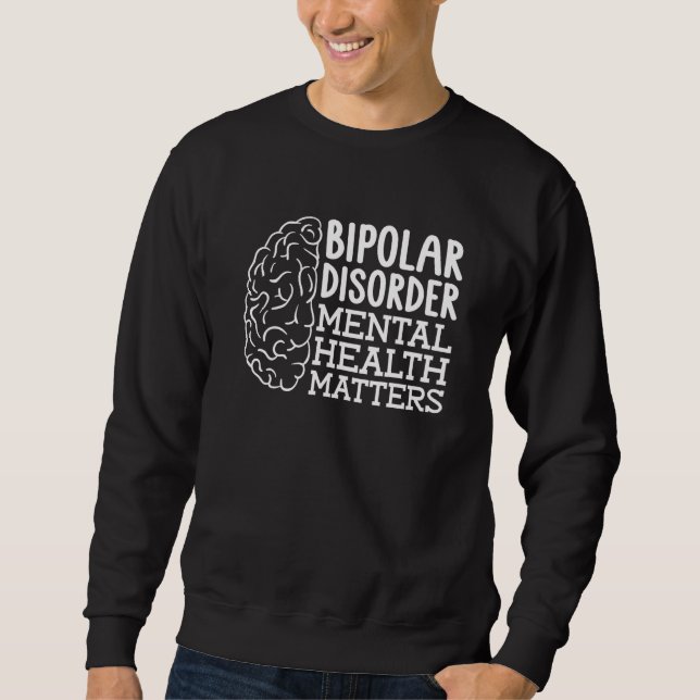 Sweatshirt Psychologist Bipolar - Psychology Mental Health Aw (Devant)