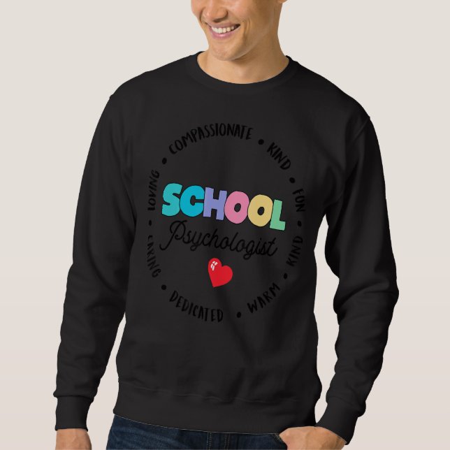 Sweatshirt Psychologue de l'école enseignant spécial Ed Psych (Devant)