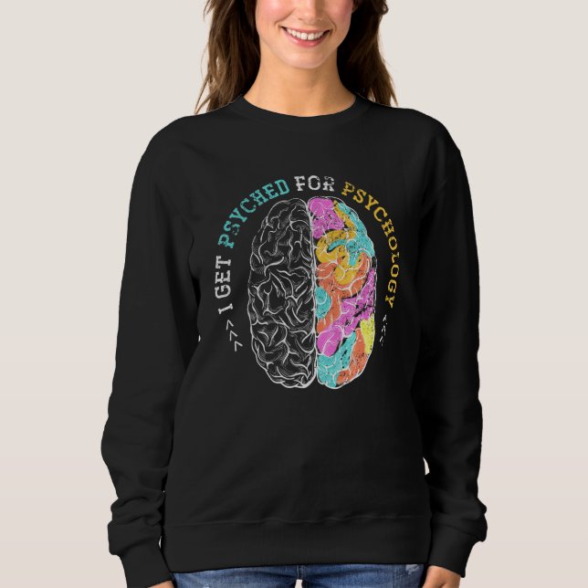 Sweatshirt Psychologue Psychologie neuro-scientifique du cerv (Devant)
