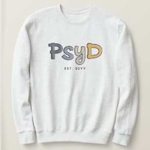 Sweatshirt Psychologue PsyD sur mesure