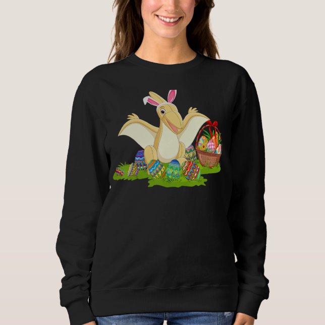 Sweatshirt Pterodactyle Chasse aux Oeufs de Pâques Bunny Pter (Devant)