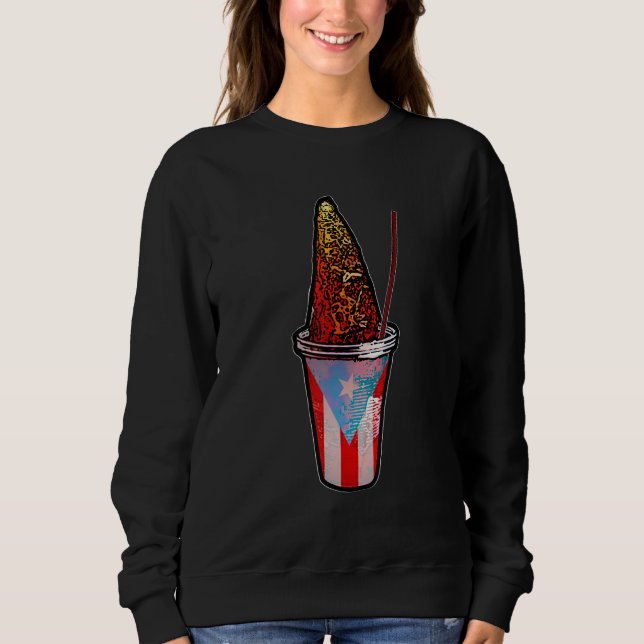 Sweatshirt Puerto Rico Piragua Boricua Flag (Devant)