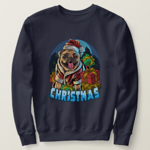 Sweatshirt Pug de Christmas