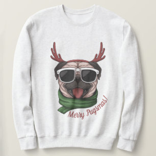 Sweatshirt Pug de Christmas