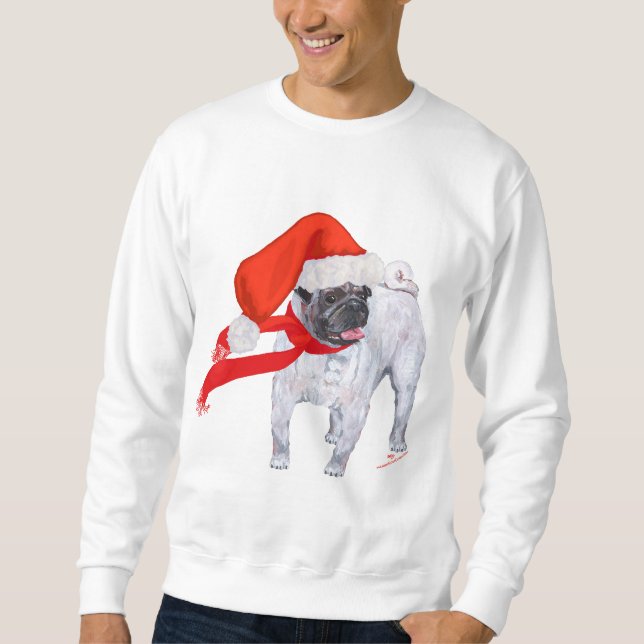 Sweatshirt Pug de Christmas (Devant)