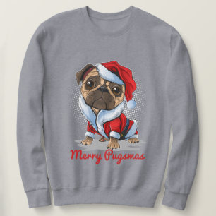 Sweatshirt Pug de Christmas