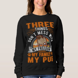 Sweatshirt Pug Freedom Family Pug 1