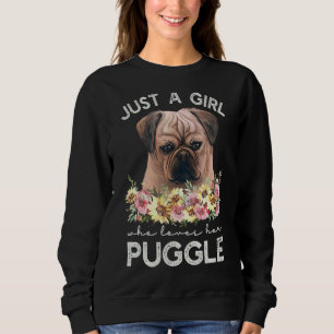 Sweatshirt Puggle Juste Une Fille Qui Aime Son Puggle