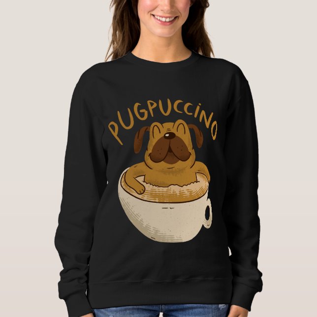 Sweatshirt Pugpuccino Classic T-Shirt 66 (Devant)