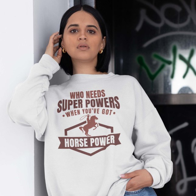 Sweatshirt Puissance du cheval (horse girl sweatshirt)