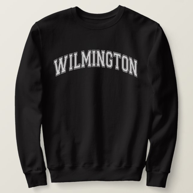 Sweatshirt Pull de l'Université de WILMINGTON de style collèg (Design devant)