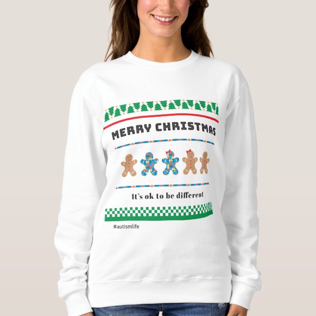 Sweatshirt Pull Ugly Autisme (Devant)