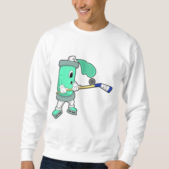 Sweatshirt Pulvérisateur de glace au hockey sur glace avec bâ (Devant)