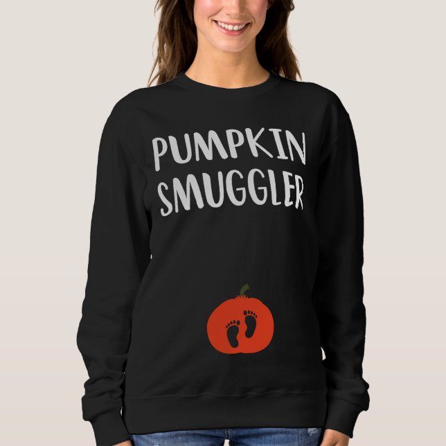 Sweatshirt Pumpkin Smuggler  Expecting Parents Pregnancy Reve (Devant)