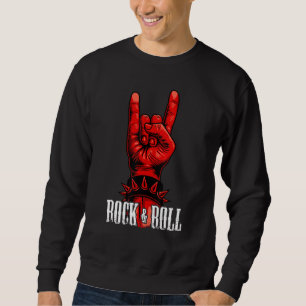 Sweatshirt Punk Rock & Roll Devil Salutations Rocker Concert