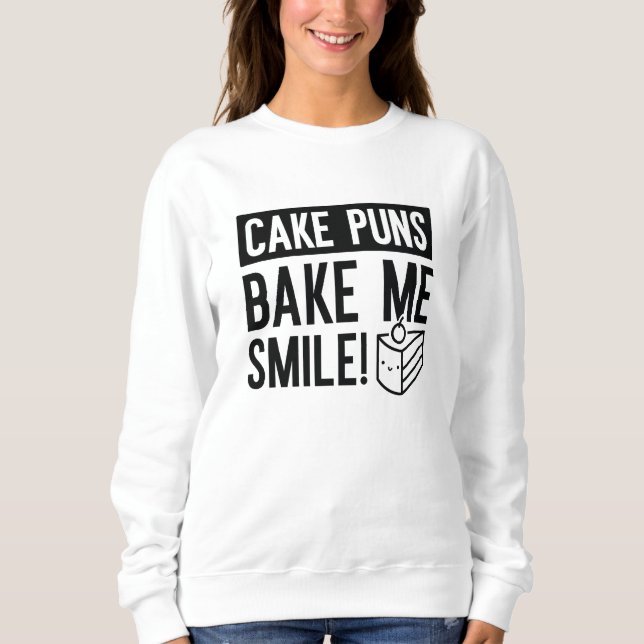 Sweatshirt Puns De Gâteaux M'Afaire Sourire (Devant)
