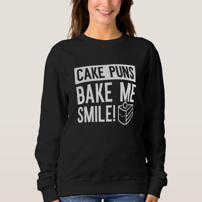 Sweatshirt Puns De Gâteaux M'Afaire Sourire (Devant)