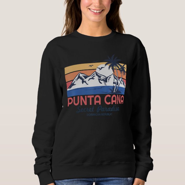 Sweatshirt Punta Cana vacation, Punta Cana souvenirs Dominica (Devant)