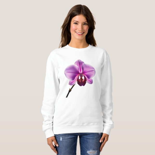 Sweatshirt purple flower (Devant entier)