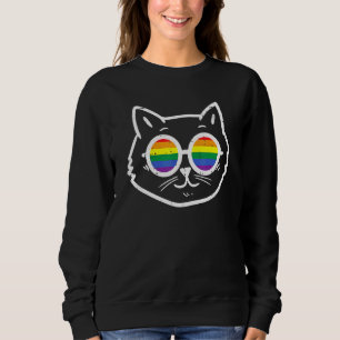 Sweatshirt Purride Chat Kitten Lgbtq Gay pride Arc-en-ciel Al