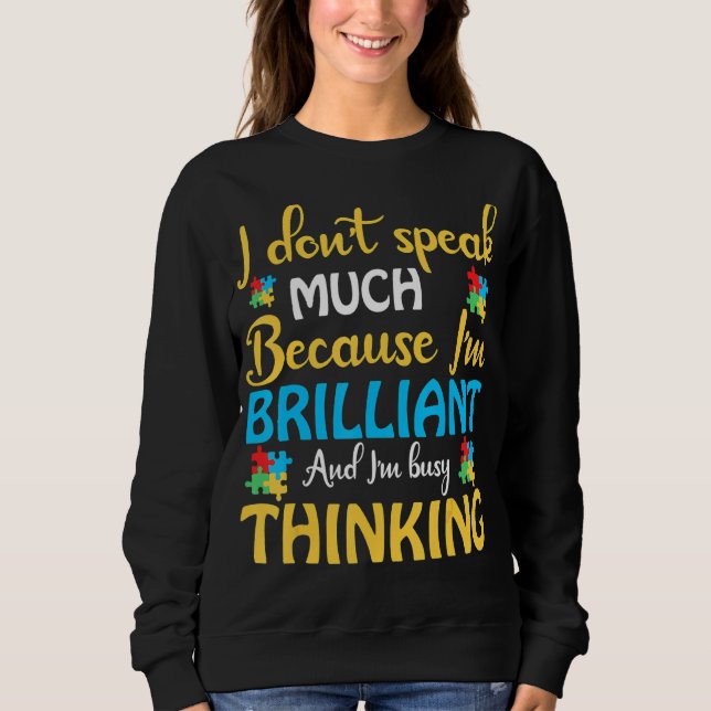 Sweatshirt Puzzle Autism Piece Be Kind Sensibilisation sur l' (Devant)