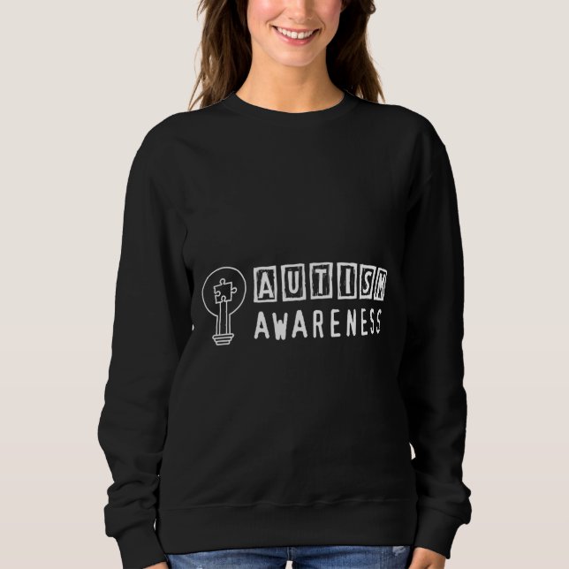 Sweatshirt Puzzle de sensibilisation sur l'autisme (Devant)