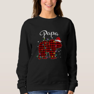 Sweatshirt Pyjama de buffle correspondant à l'ours rouge