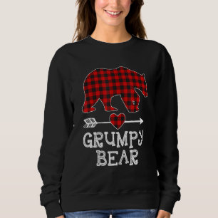 Sweatshirt Pyjama de jumelage de l'ours rouge carré 1