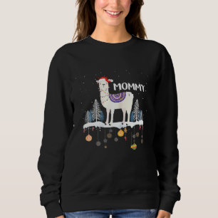 Sweatshirt Pyjama de Noël assorti pour famille avec maman lam