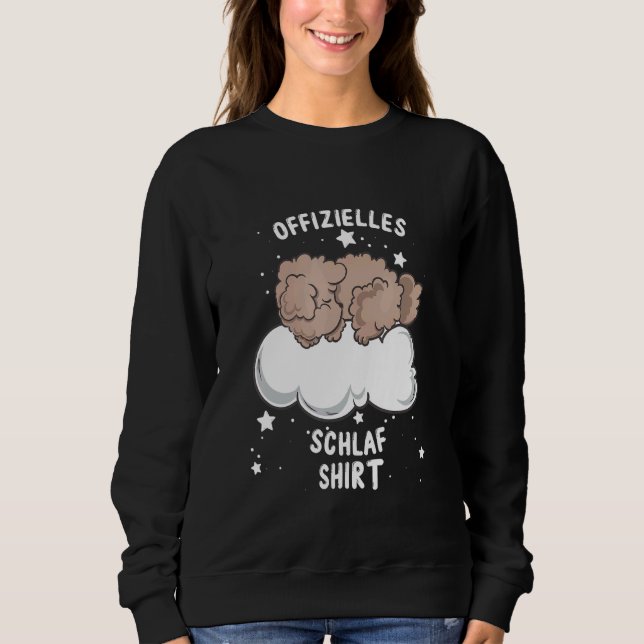 Sweatshirt Pyjamas de caniche à jouet couchage (Devant)