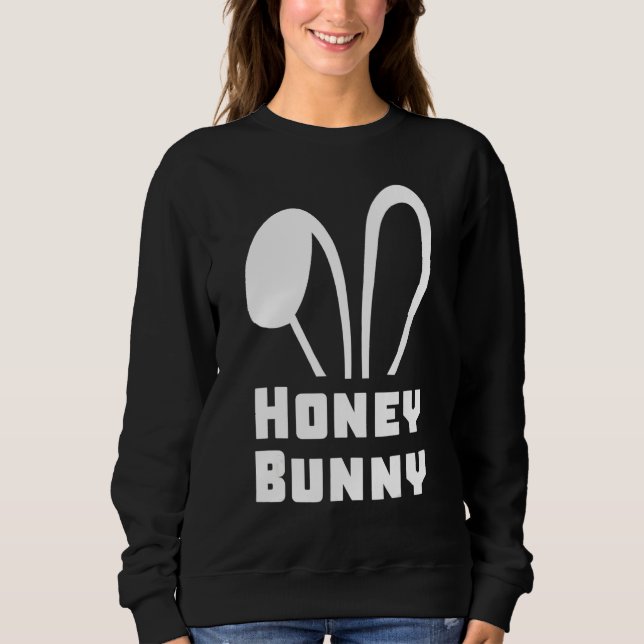 Sweatshirt Pyjamas de Pâques Toddler Lapin de Miel de Pâques  (Devant)