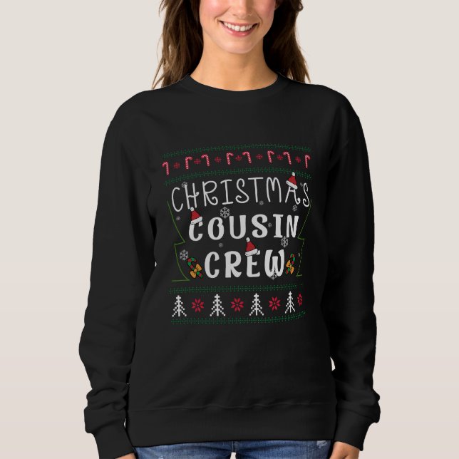 Sweatshirt Pyjamas d'équipage Cousin Noël Correspondant Cousi (Devant)