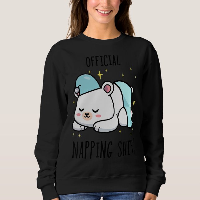 Sweatshirt Pyjamas d'ours polaire couché tête de couchage 1 (Devant)