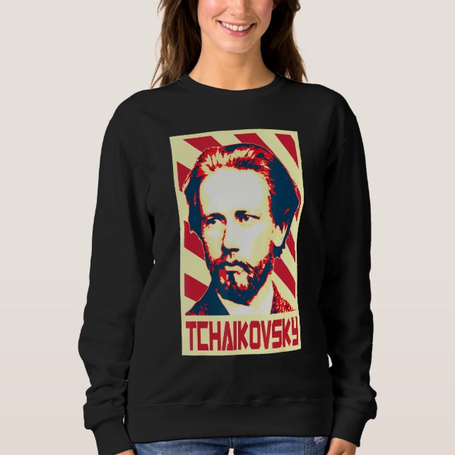 Sweatshirt Pyotr Ilyich Tchaikovsky Compositeur de Musique Cl (Devant)