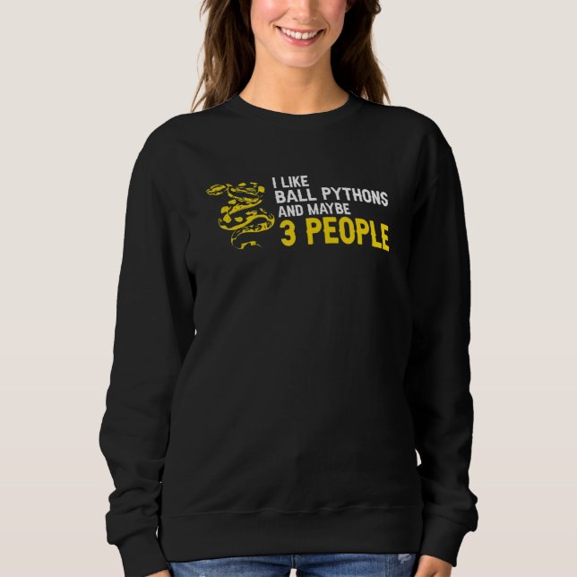 Sweatshirt Python Balle Banane et Conceptions de Reptile de N (Devant)