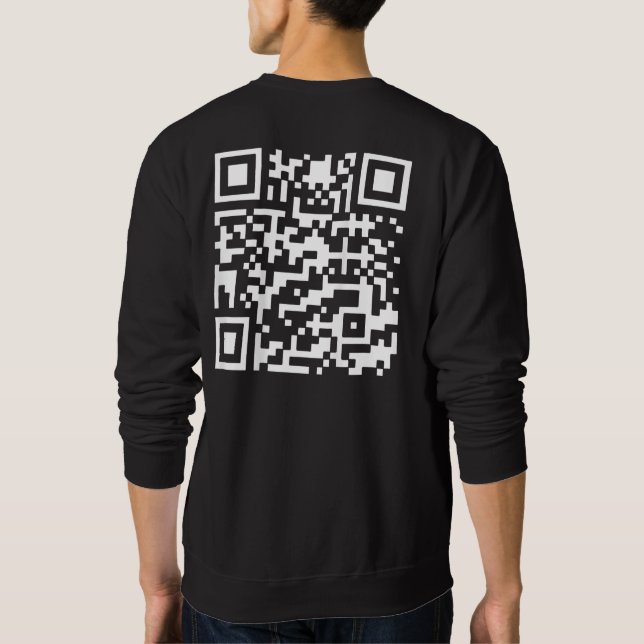 Sweatshirt QR Président Trump 45/47 Code de la danse de Noël (Dos)
