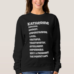 Sweatshirt Qualités de rendez-vous parfaites Katherine Cita