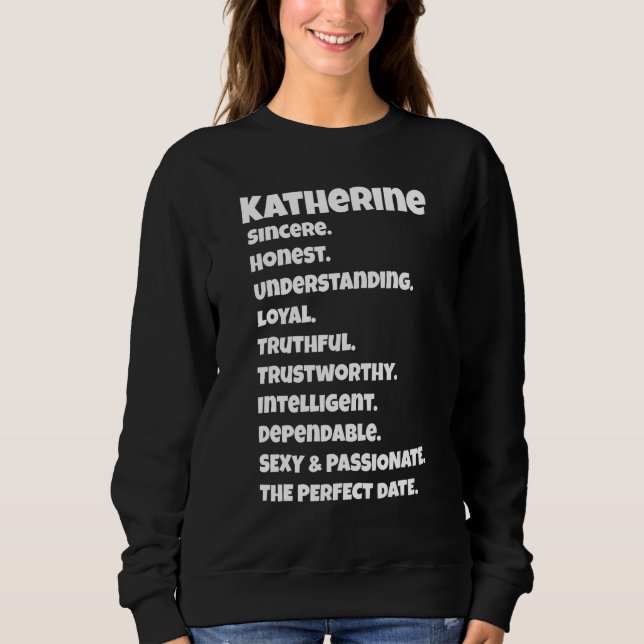 Sweatshirt Qualités de rendez-vous parfaites Katherine   Cita (Devant)