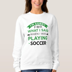 Sweatshirt Quand Je Jouais Au Football