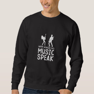 Sweatshirt Quand les mondes échouent Musique Parler Musique