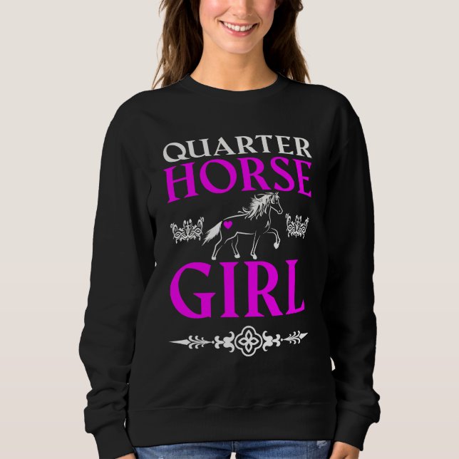 Sweatshirt Quarter Horse Girl (Devant)