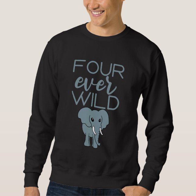 Sweatshirt Quatre jamais sauvages (Devant)
