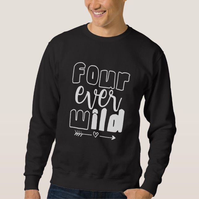 Sweatshirt Quatre jamais sauvages (Devant)