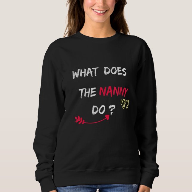 Sweatshirt Que fait la nounou 1 (Devant)