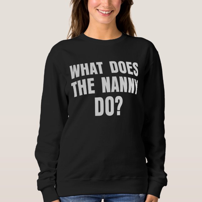 Sweatshirt Que Fait La Nounou 7 (Devant)